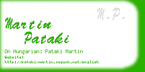 martin pataki business card